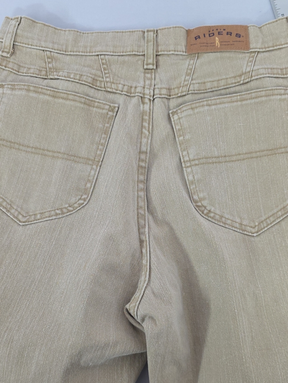Riders by Lee Beige Straight Leg Jeans Size 14 Medium